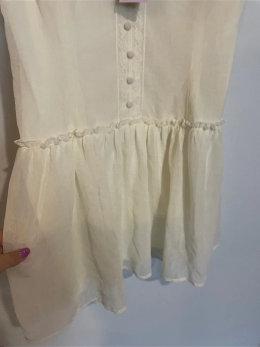wild fable Cream Spaghetti-Strap Babydoll Camisole NWT